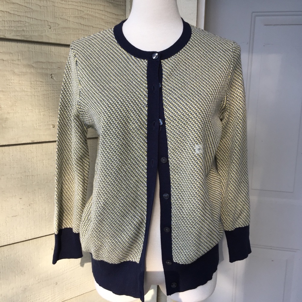 NWOT Ann Taylor Women Mixed Colors Pattern Cardigan Size M
